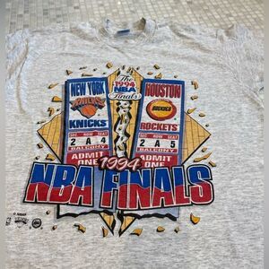 Vintage 1994 NBA Knicks Rockets Championship T-Shirt
